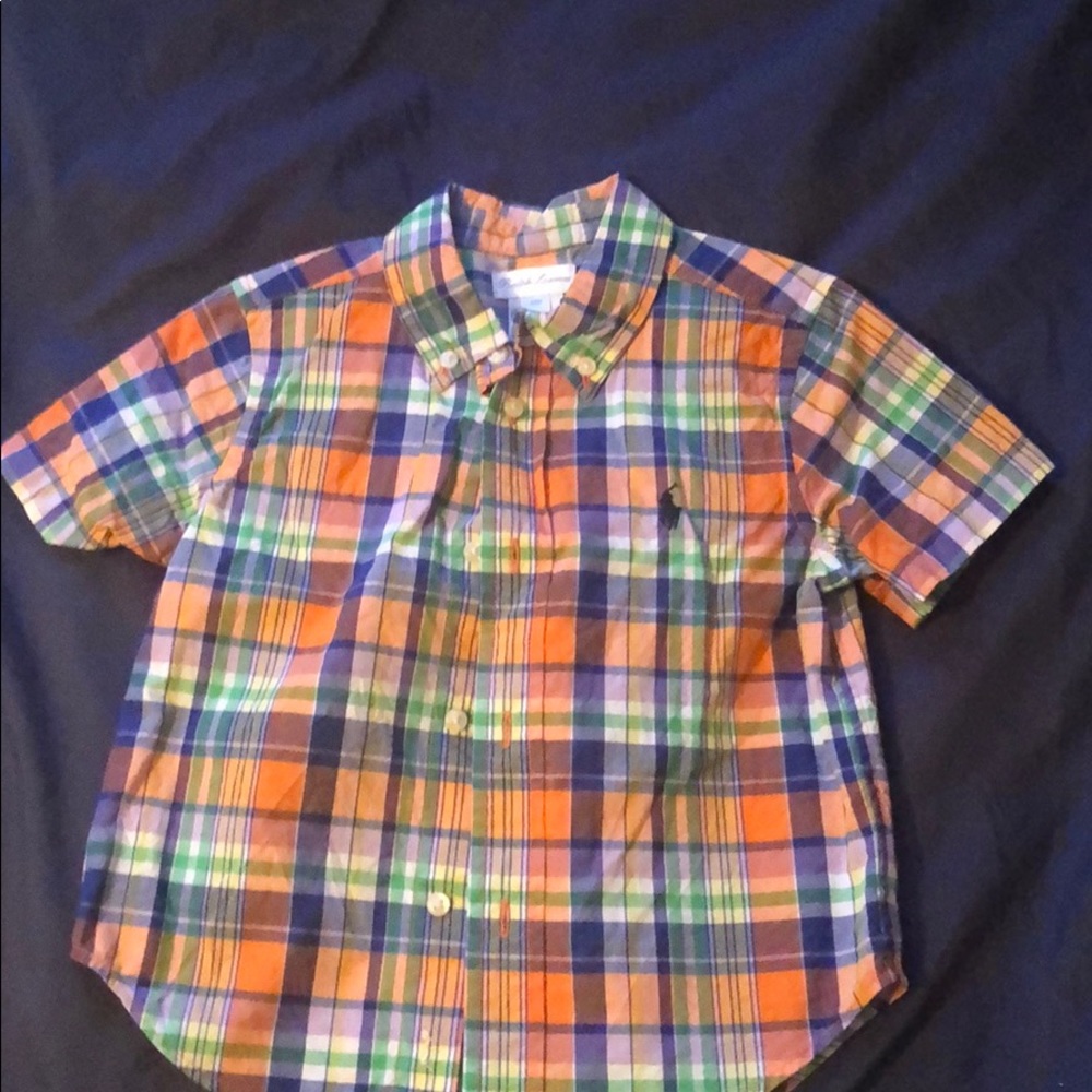 Ralph Lauren baby short sleeve button down shirt